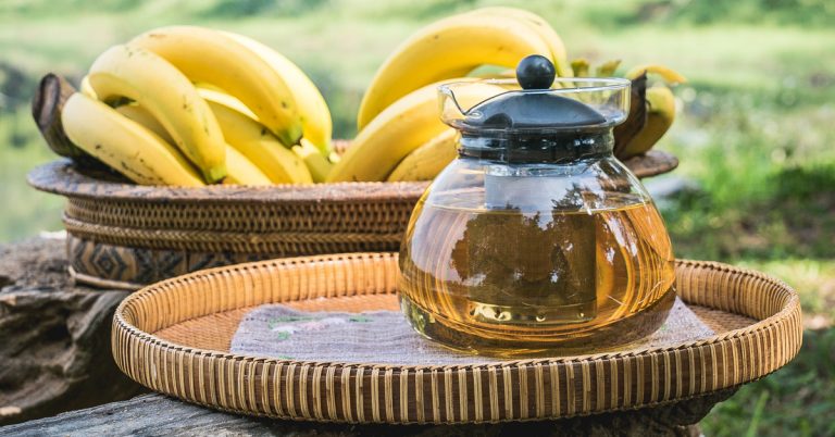 Banana peel tea
